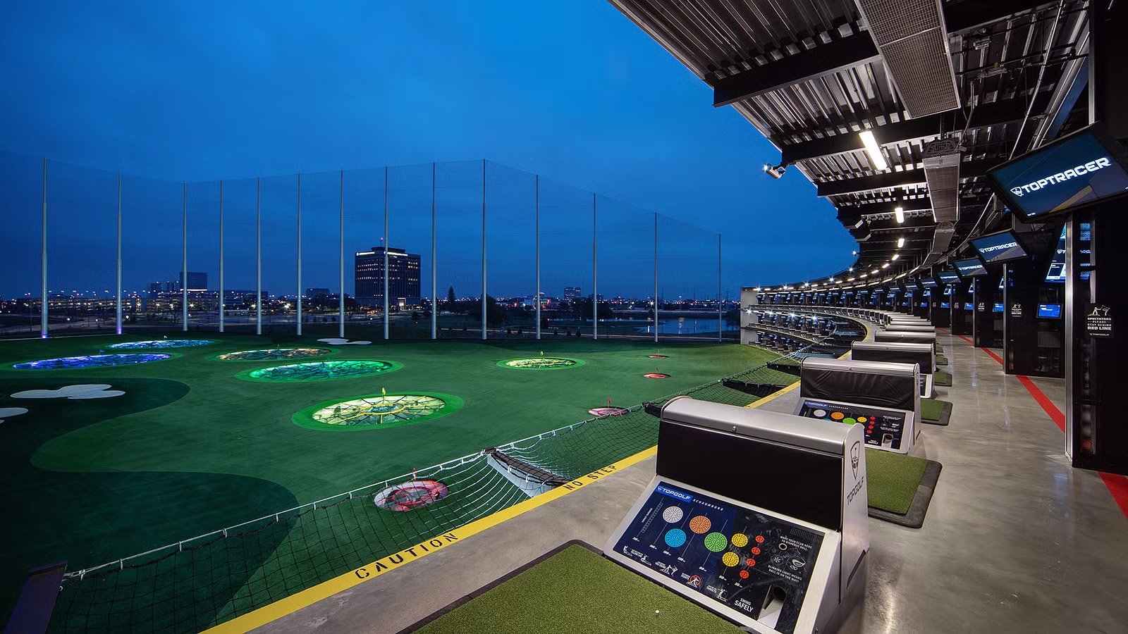 Top Golf hitting bays