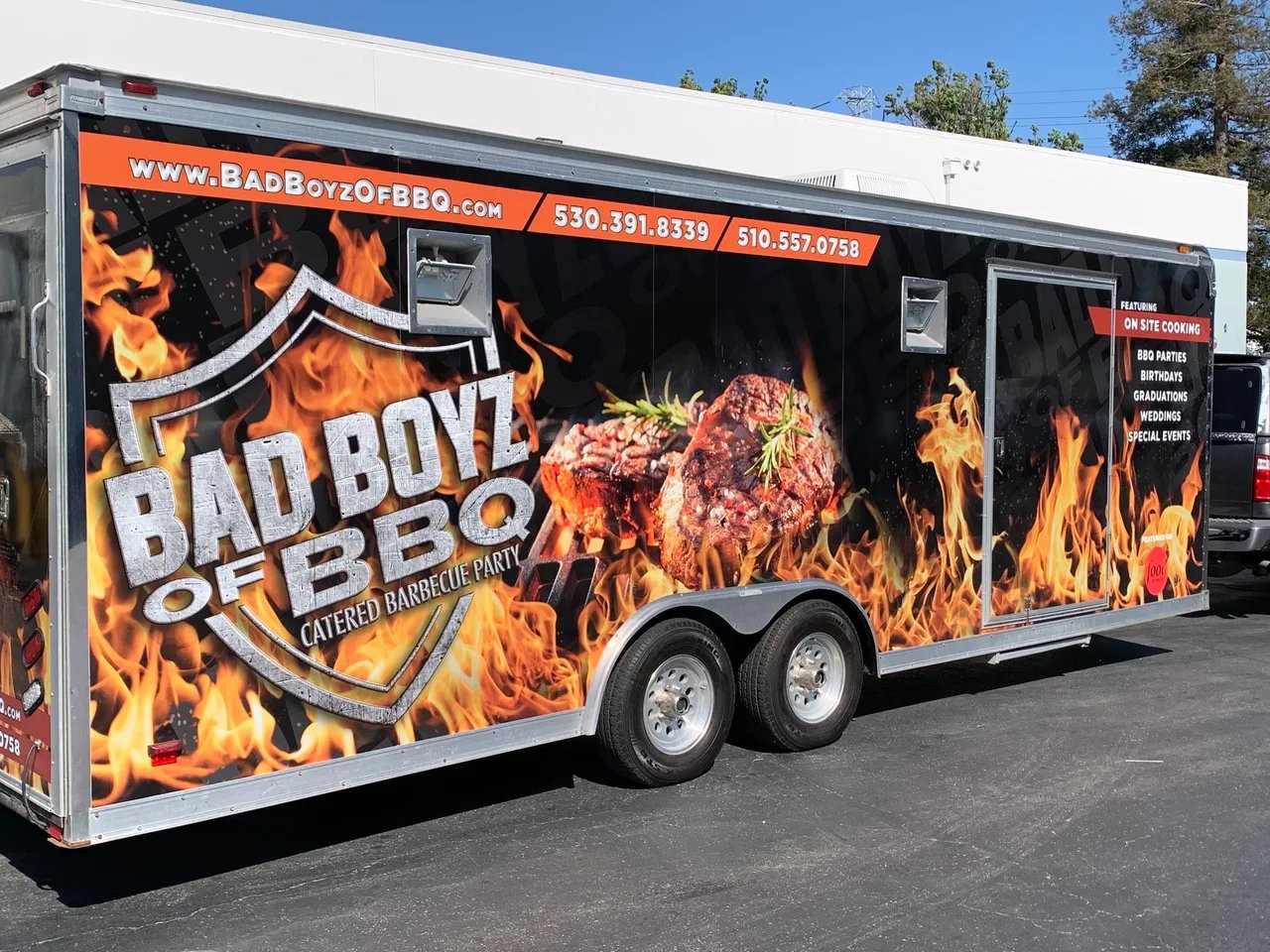 Bad Boyz of BBQ trailer