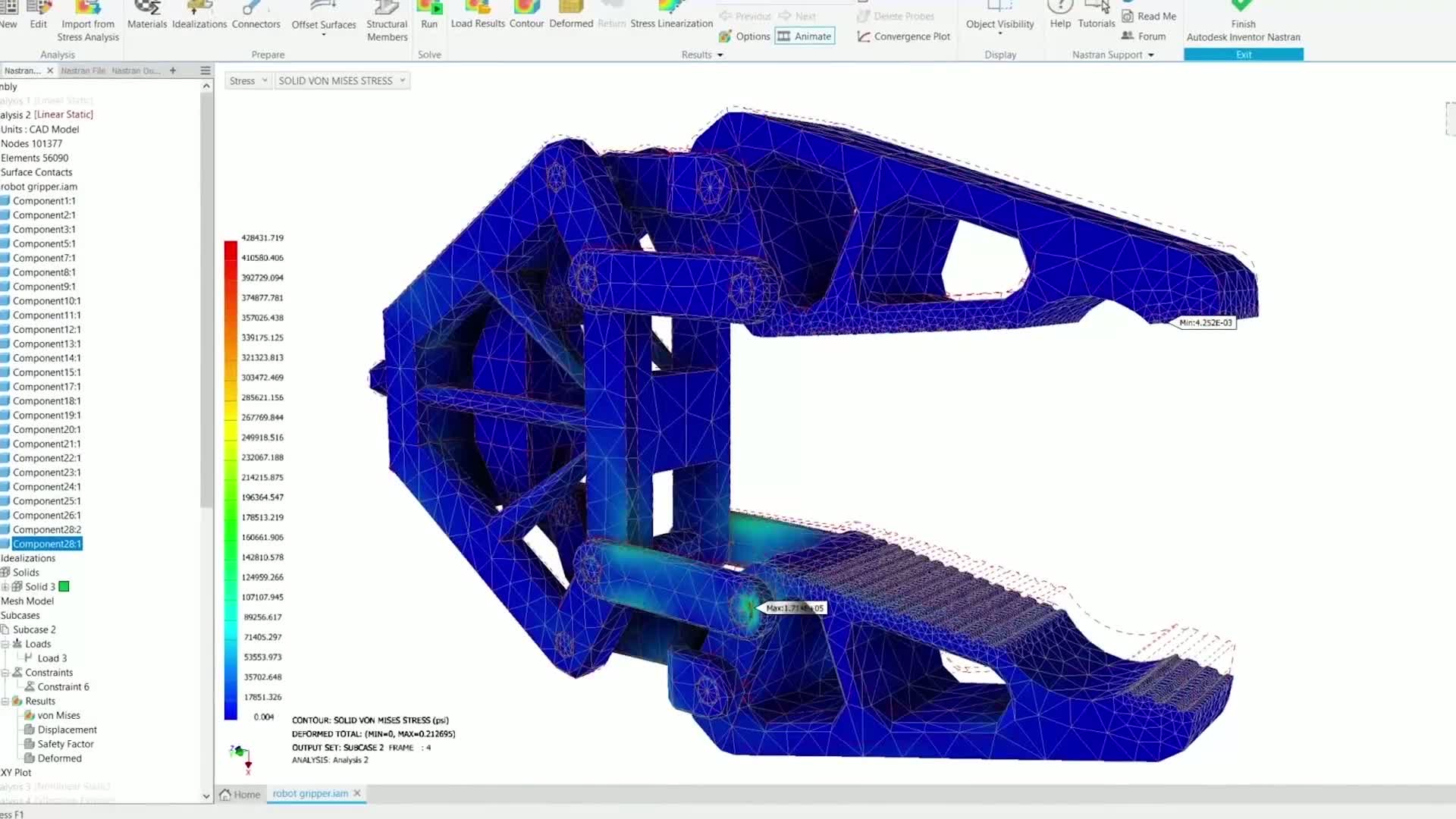 Inventor Nastran interface