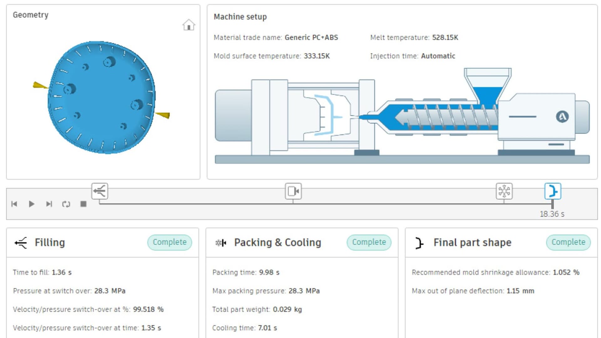 Moldflow interface