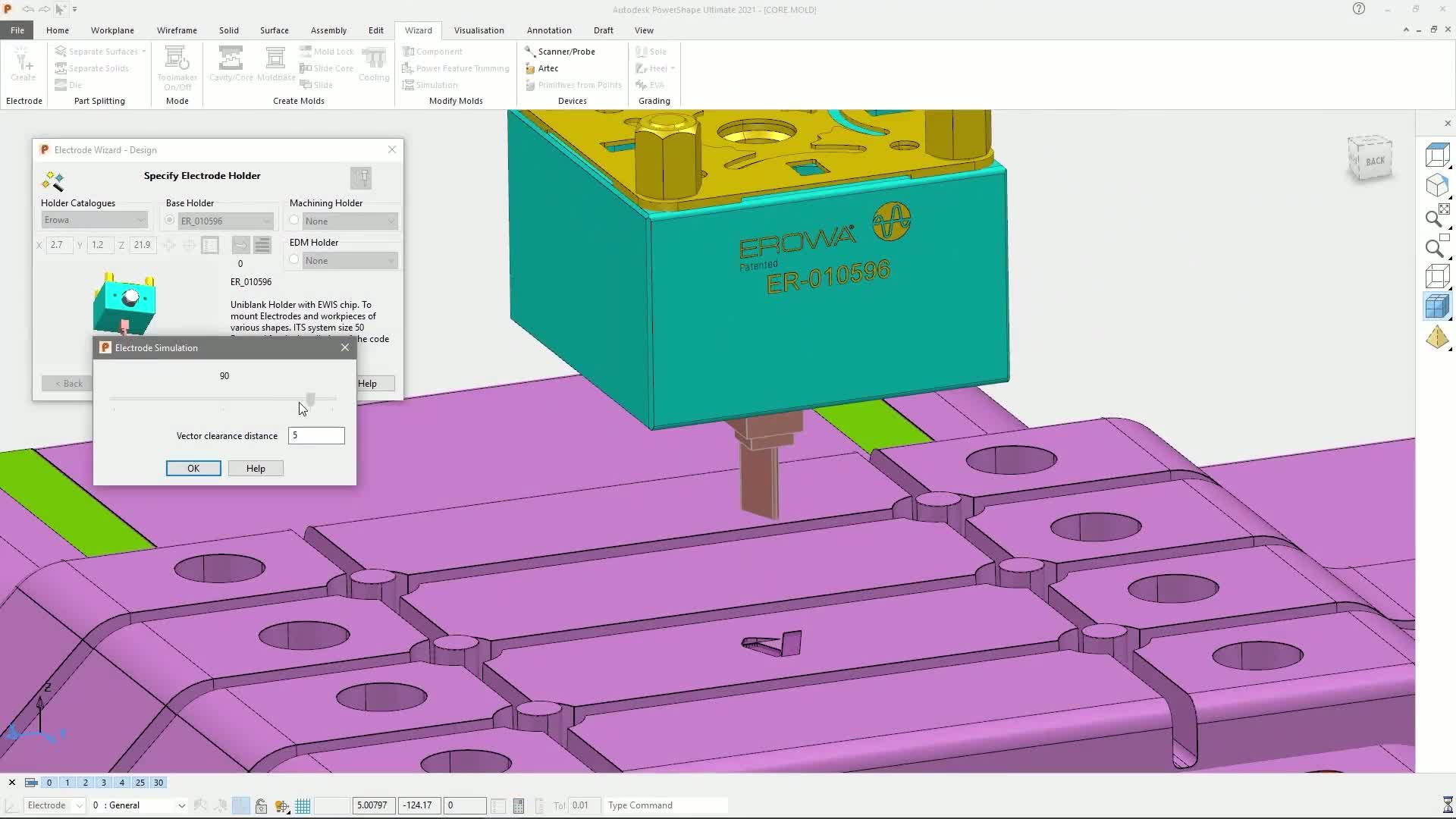PowerShape interface